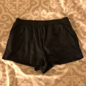 Suede shorts